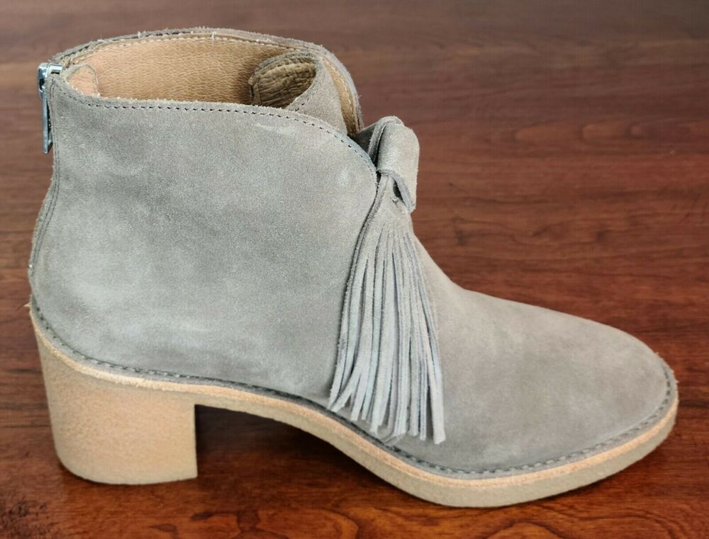 UGG Corin Slip On Suede Block Heel Ankle Boots Bootie Women's Size 6 1018642